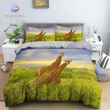 Housse de Couette Girafe Safari